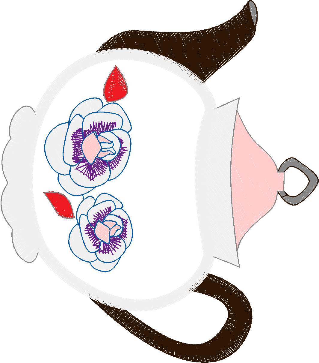 Rose Tea Pot