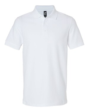 Gildan 73800 — Premium Cotton Dubbel Piqué Polo — White